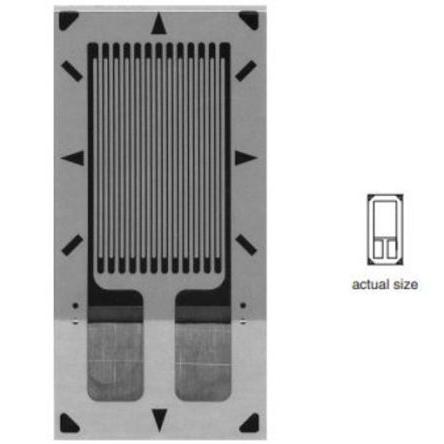 Tenzometr 6.35 mm 350Ω 175 °C -75 °C Micro-Measurements