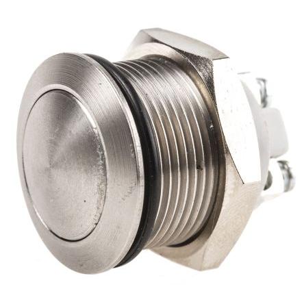 APEM Tlačítkový spínač IP65 SPST Šroubová svorka Okamžité 19.2 mm 2A