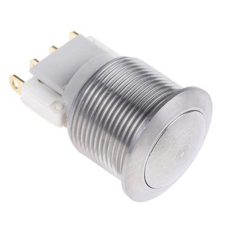 APEM Tlačítkový spínač, řada: AV IP65 SPDT Panel Okamžité 19.2 mm 5A 250 V ac