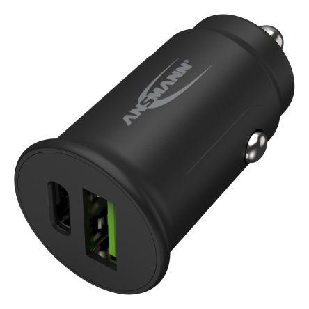 Ansmann Nabíječka do auta, stálý výkon: 30W 32V, 3 A 5V dc USB