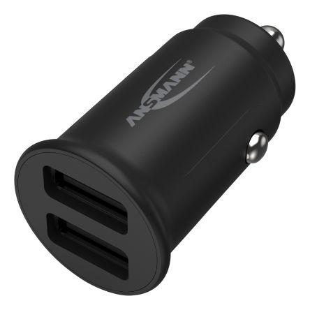 Ansmann Nabíječka do auta, stálý výkon: 30W 24V dc, 2.4 A 5V dc USB