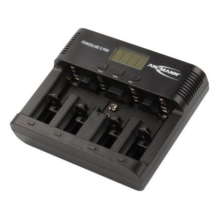 Nabíječka baterií Powerline 5 Pro Ansmann NiMH, NiCd 9 V, AAA, C, D, AA 4 12V 1.8 A USA, Aus, EU, Velká Británie zásuvný