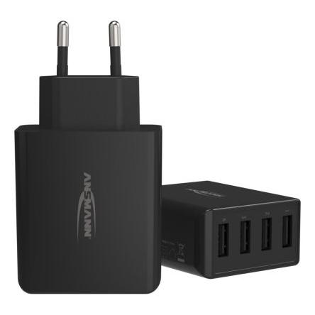 Ansmann Adaptér AC/DC 30 W, výstup: 5V dc, počet výstupů: 4 USB EU 6 A Lineární napájecí zdroj Regulované