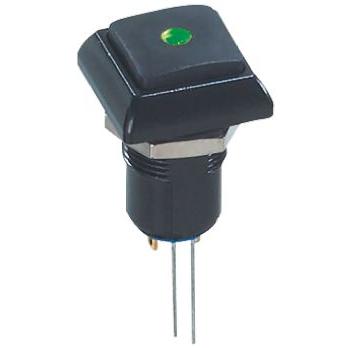 APEM Tlačítkový spínač, řada: IP IP67 Panel Blokování Osvětlené 13.6 mm 5A, barva LED: Zelená 48 V ac