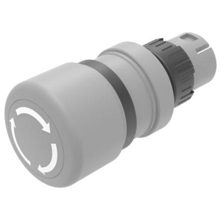 EAO Hlava tlačítka, řada: 61 Šedá Udržované, průměr výřezu: 22 mm IP67, IP69K, IP66