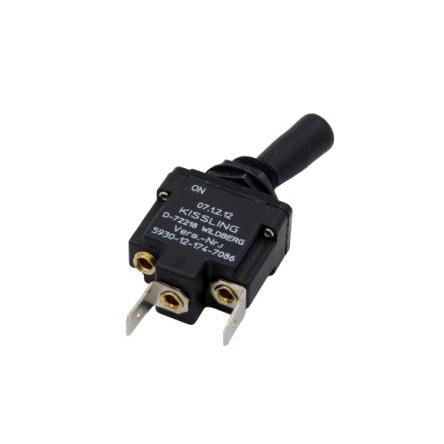 TE Connectivity Přepínač IP65 Průchozí otvor SPST Zap-vyp ovládání 15A Rychlé připojení 28 V dc