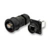 Amphenol Socapex Konektor RJ45, řada: RJF544 Vnitřní Cat5e, počet cest: 8, Rovný, Montáž do panelu Nestíněný, počet