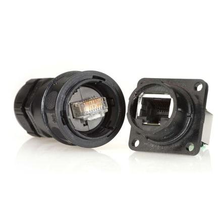 Amphenol Socapex Konektor RJ45, řada: RJF544 Vnější Cat5e, počet cest: 8, Rovný, Kabel Nestíněný, počet portů: 1portový
