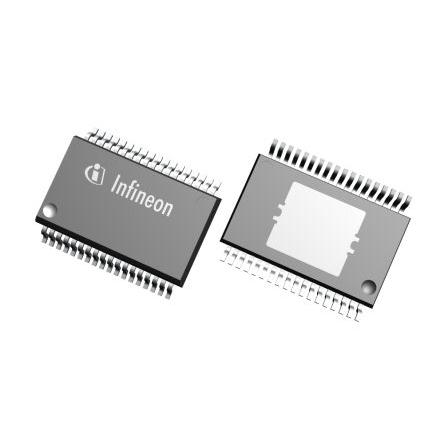 Infineon, standard: AEC-Q100 Měnič DC/DC TLE73682EXUMA3 3kanálový Nastavitelné 800 mA 5.5V -0.3 V 370 kHz, počet kolíků: