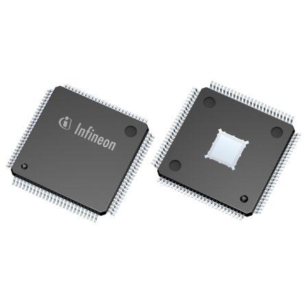 Infineon Mikrokontrolér XMC4500F100F1024ACXQMA1 32 bit ARM Cortex M4 120 MHz 1024kB Blesk 160 kB RAM, počet kolíků: 100