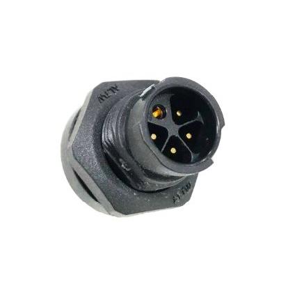 Kulatý konektor, počet kontaktů: 5, Montáž do panelu, velikost: Miniature Amphenol Industrial, pohlaví kontaktu: Vnější,