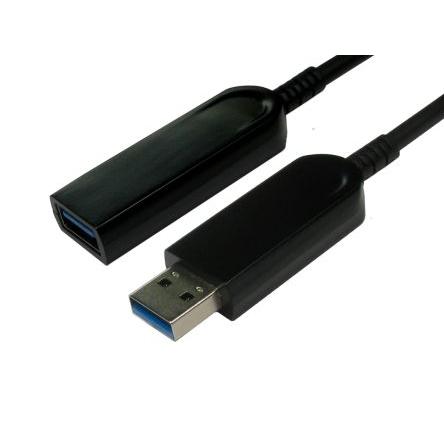 NewLink Kabel USB do zásuvky IC Vnější, řada: AOCUSB3-EXT, A: USB typu A, 15 m Vnitřní, Černá, B: USB typu A