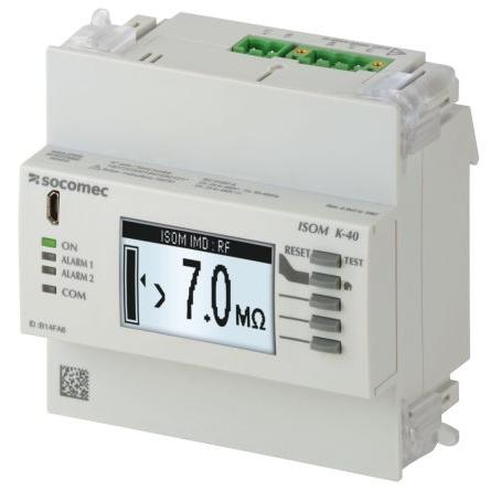 Socomec Monitorovací relé, řada: 4725 1 a 2 CO kontakty Lišta DIN, 24V ac, 480 V ac 240 V ac
