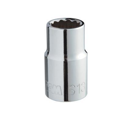 Zásuvka 1/2 in pohon 13 mm 12 bodů, celková délka: 38mm SAM