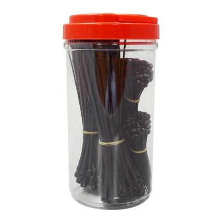Stahovací páska Nerozpojitelné 4.6mm Černá Nylon 66 RS PRO