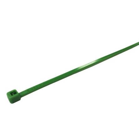 Stahovací páska Nerozpojitelné 385 mm 4.8mm Zelená Nylon 66 RS PRO