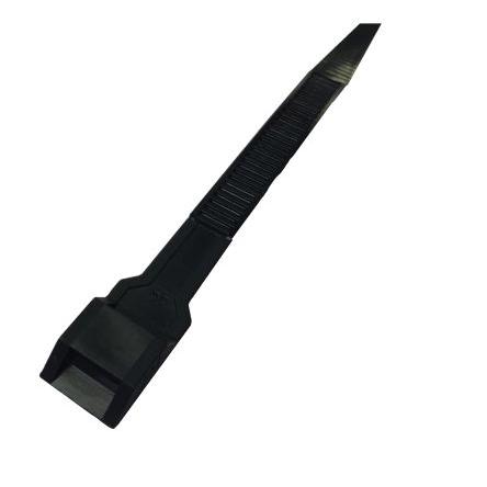 Stahovací páska Nerozpojitelné 132 mm 9mm Černá Nylon 12 RS PRO