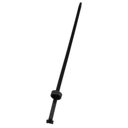 Stahovací páska Nerozpojitelné 304 mm 6.2mm Černá Nylon 66 RS PRO