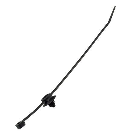 Stahovací páska Nerozpojitelné 200 mm 4.6mm Černá Nylon 66 RS PRO
