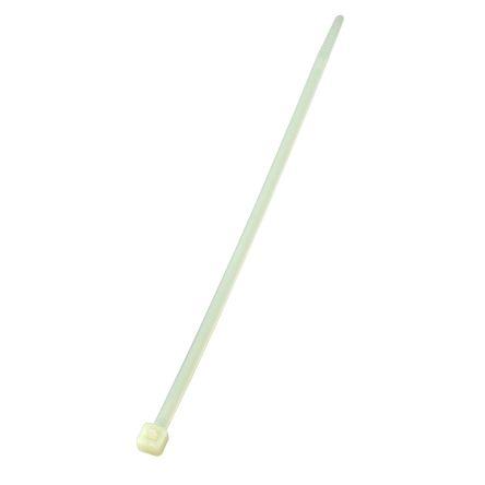 Stahovací páska Nerozpojitelné 370 mm 4.8mm Přírodní Nylon 66 RS PRO