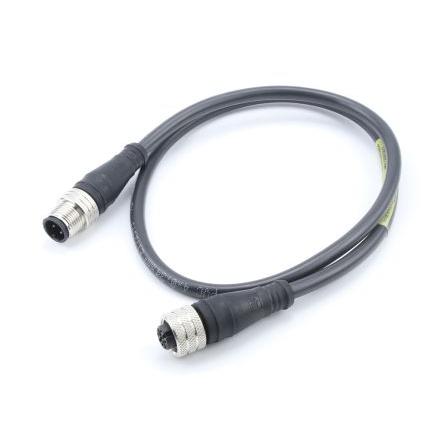 Kabel ovladače snímače, A: Vnější, A: Rovný 4, B: Přímý, B: Vnitřní, 250V 4, IP67, řada: 120007 Brad from Molex 1 m