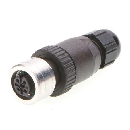 Kulatý konektor, počet kontaktů: 5, Kabel, velikost: M12 Brad from Molex, pohlaví kontaktu: Vnitřní, orientace těla: