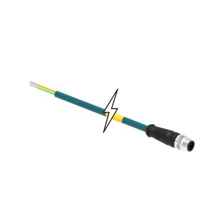 Kabel ovladače snímače, A: Vnější, A: M12 4, B: Bez koncovky, 125V, IP67, řada: 120108 Brad from Molex