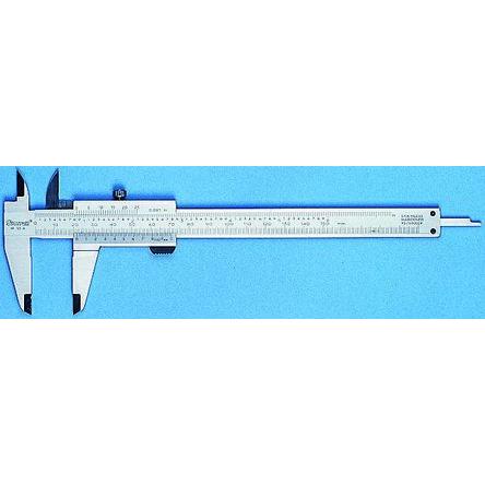 Kalibr 150 mm 125MEA Pomocná stupnice, přesnost: ±0.02 mm, rozlišení: 0.02 mm, Metrické, typ displeje: Pomocná stupnice