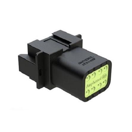 Amphenol Industrial Propojovací kabel, počet kontaktů: 8 barva Černá, Vnější, Kabel, řada: AT04 Krimpovací, IP67, počet