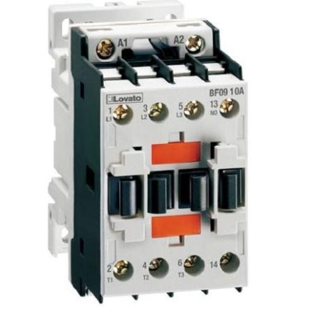 Lovato 1 NC Stykač napětí ve vinutí 400V ac 3pólový 12 A 5 kW s 1 NC kontakty 24V 3P