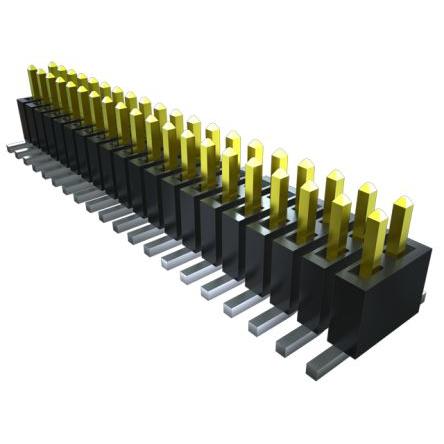 Samtec Konektor PCB, řada: FTSH, Deska-deska, počet kontaktů: 8, počet řad: 2, rozteč: 1.27 mm, orientace těla: Pravý
