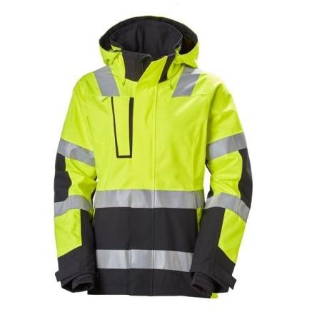 Helly Hansen LUNA Černá, Zelená, Bílá, Žlutá Ženy Zimní bunda s vysokou viditelností M