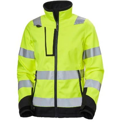 Helly Hansen Luna Hi Vis Eben, Žlutá Unisex Softshellová bunda s vysokou viditelností M