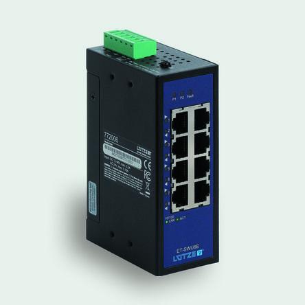 Ethernetový přepínač 8portový 100Mbps F Lutze Ltd Neřízený