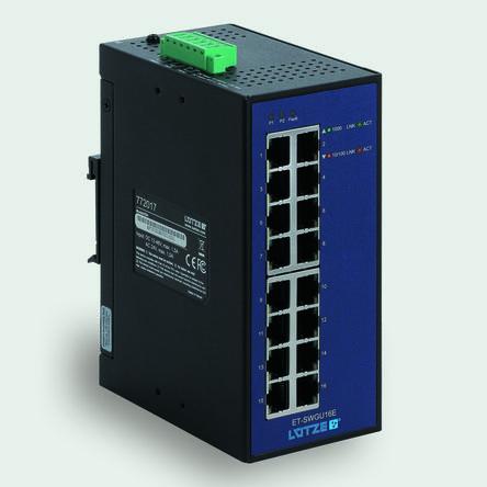 Ethernetový přepínač 16portový 1000Mbps F Lutze Ltd Neřízený