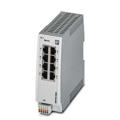 Průmyslový ethernetový přepínač 8portový 100Mbps Phoenix Contact Řízený přepínač