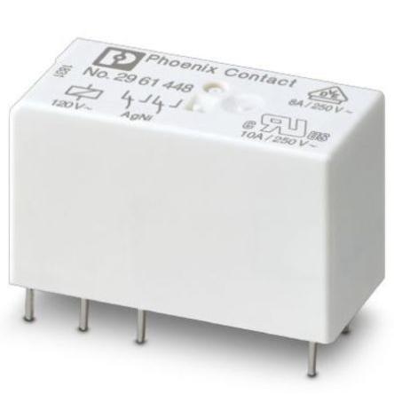 Phoenix Contact Relé bez blokování 2PDT Lišta DIN 10A 120V dc REL-MR-120AC/21-21
