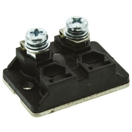 Rezistor pro montáž na rám, řada: BDS100 220 Ω ±10 % BDS 2 A 100 220R 10% 100 W, Plochý, Šroubová Tlustý film TE
