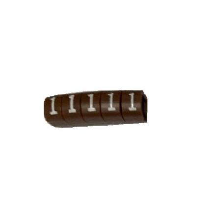 Označovač kabelu, řada: WEC Nasouvací barva Černá 4 mm x RS PRO 1 4.2 mm