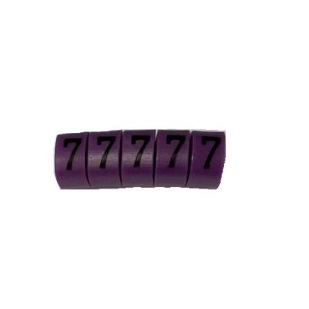 Označovač kabelu, řada: WEC Nasouvací barva Černá 4 mm x RS PRO 7 4.2 mm