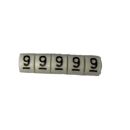 Označovač kabelu, řada: WEC Nasouvací barva Černá 4 mm x RS PRO 9 4.2 mm