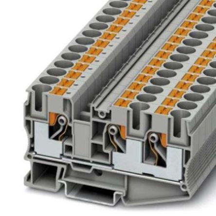 Phoenix Contact Napájení přes svorkovnici 3208746, řada: PT 10, 1kV Šedá 16mm² 1 Zásuvný IECEx/ATEX