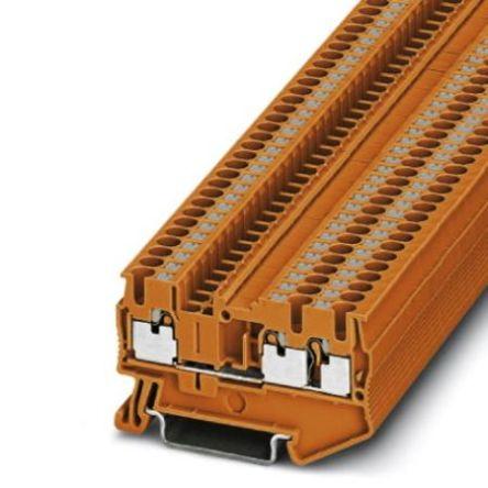 Phoenix Contact Napájení přes svorkovnici 3211210, řada: PT 2.5-TWIN OG, 800V Oranžová 4mm² 1 Zásuvný IECEx/ATEX