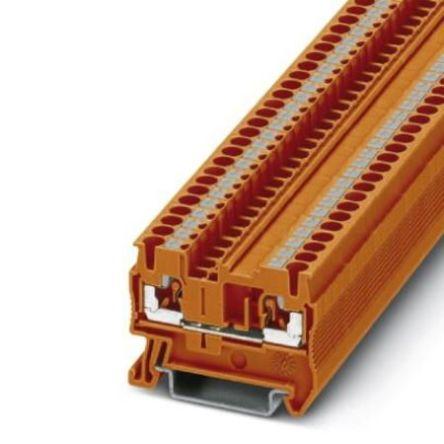 Phoenix Contact Napájení přes svorkovnici 3212329, řada: PT 2, 1kV Oranžová 4mm² 1 Zásuvný IECEx/ATEX