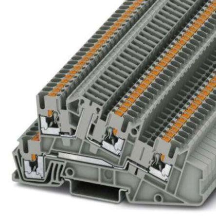 Phoenix Contact Svorkovnice, řada: PTI 0.2mm², 4 mm² Šedá, počet cest: 4 24A, 12AWG, 26 AWG, 400V Zásuvný Ochrana drátu