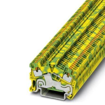 Phoenix Contact Zemnicí svorkovnice 3214563, řada: PTS 1.5/S-PE, 6kV Zelená, Žlutá 0.14mm², 1.5 mm² 1 Zásuvný IECEx/ATEX