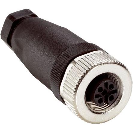 Kulatý konektor, počet kontaktů: 4, Kabel, velikost: M12 SICK, pohlaví kontaktu: Vnitřní, orientace těla: Rovný