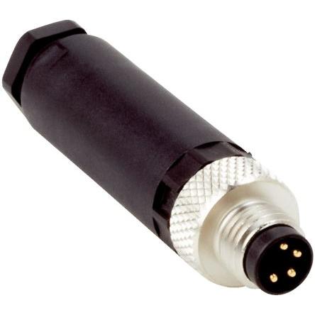 Kulatý konektor, počet kontaktů: 4, Kabel, velikost: M8 SICK, pohlaví kontaktu: Vnější, orientace těla: Rovný Zástrčka,