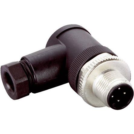 Kulatý konektor, počet kontaktů: 4, Kabel, velikost: M12 SICK, pohlaví kontaktu: Vnější, orientace těla: Pravý úhel