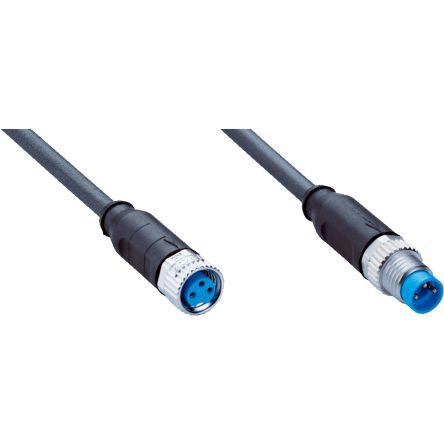 Kabel ovladače snímače, A: Vnitřní, A: Rovný 3, B: Přímý, B: Vnější, 60V 3, IP65, IP66K, IP67 SICK 2 m
